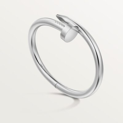 Juste un Clou bracelet, medium model, 18K white gold